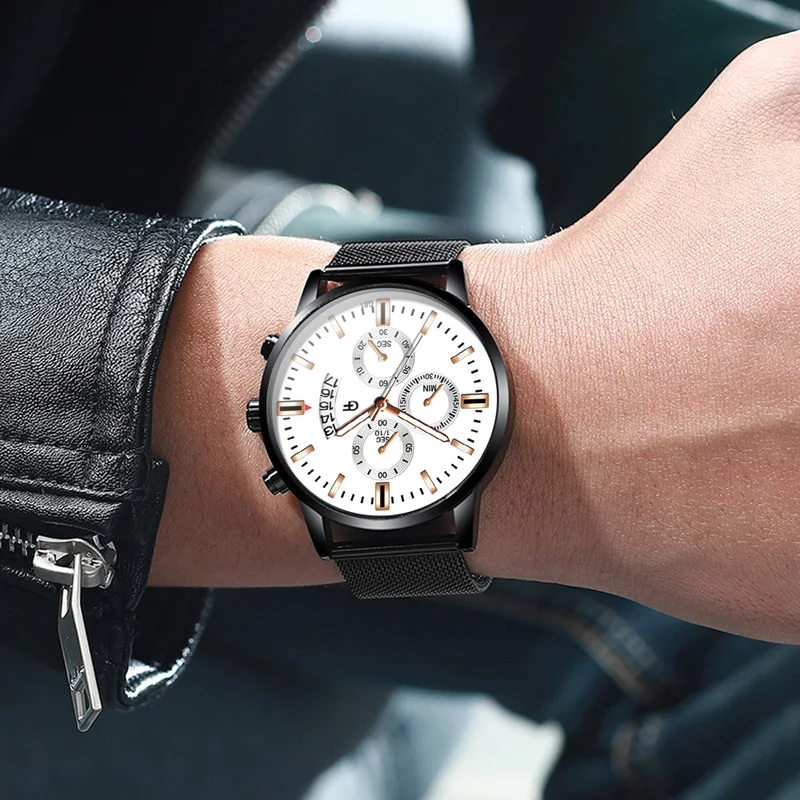 Деловые повседневные светящиеся Дизайнерские мужские часы кварцевые Брендовые