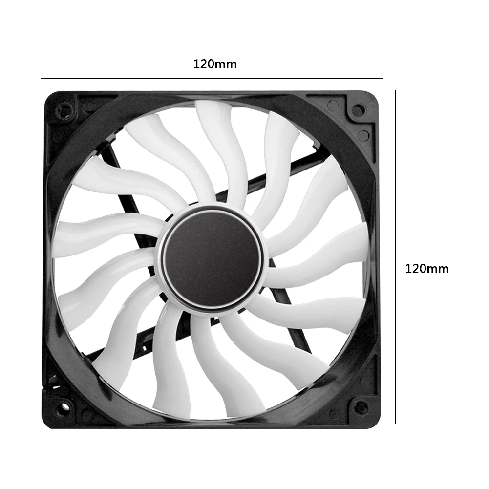 

120*120*20mm Ultrathin Computer Chassis Cooling Fan 3 Pin+Large 4 Pin/Small 4 Pin Mute Quiet Desktop PC Case Radiator Fan