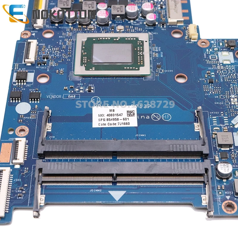 NOKOTION 854958-601 854958-501 854958-001 LA-D713P материнская плата для HP 15-BA 15Z-BA Материнская ноутбука
