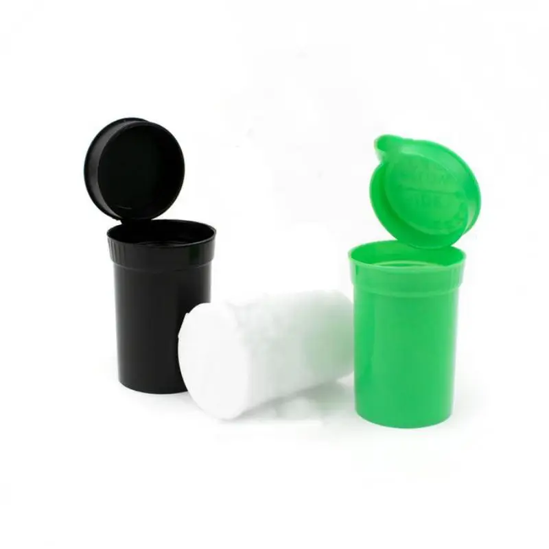 

50pcs / Lot Acrylic Protable Weed Storage Box 60ml Moisture-proof Tobacco Storage Tube PP Tank Airtight Waterproof Pill Box