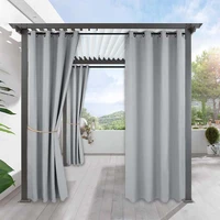 outdoor waterproof curtain for patio detachable mosquito proof easy hanging outside porch white sheer fit beach garden gazebo