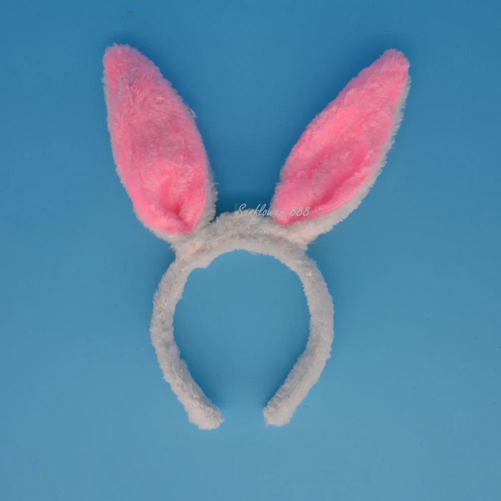 Women Girl Light Up Pink Bunny Ears Headband LED Flashing Easter Hairband Adults Children Party Hair Halloween Christmas|hair accessories|party hair