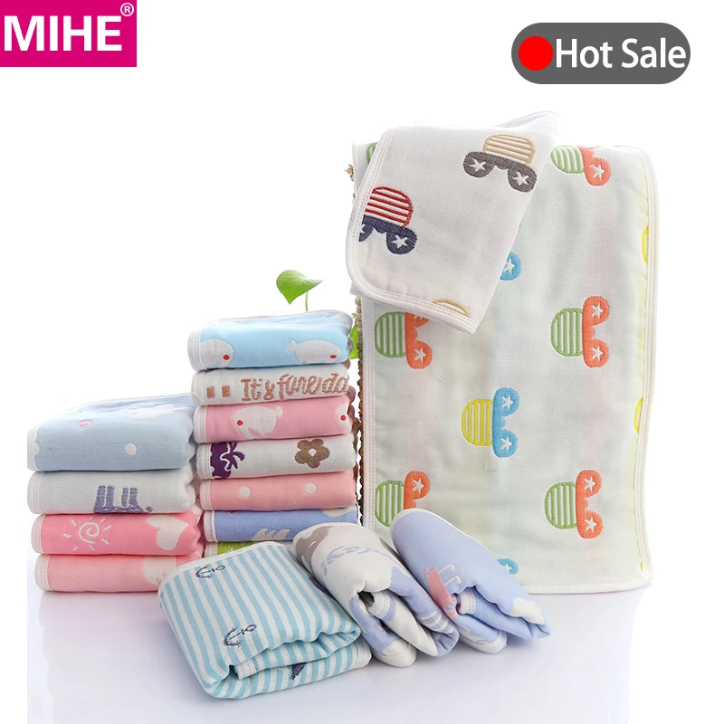 Детское полотенце MIHE для мальчиков и девочек яркое Хлопковое рук с рисунком