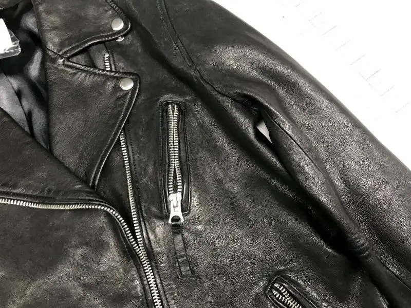 2021 novio, mejor amigo estilo oversize de las mujeres de cuero genuino de piel de oveja de abrigo chaqueta de la motocicleta de para dama mujer negro plus tamaño grande xl