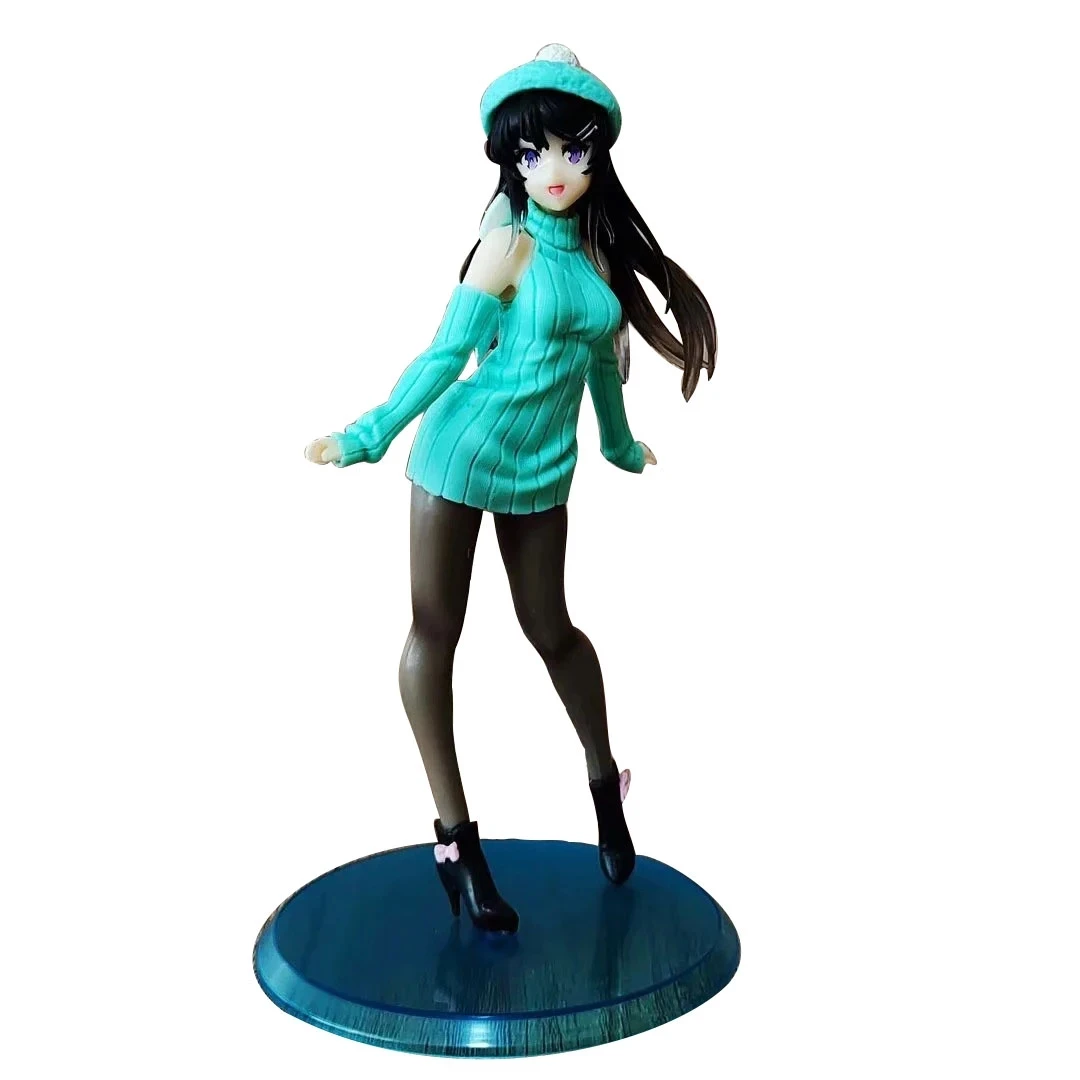 

Anime Rascal Does Not Dream of Bunny Girl Senpai Sakurajima Mai Winter Clothes Ver. PVC Action Figure Model Collectible Toy Doll