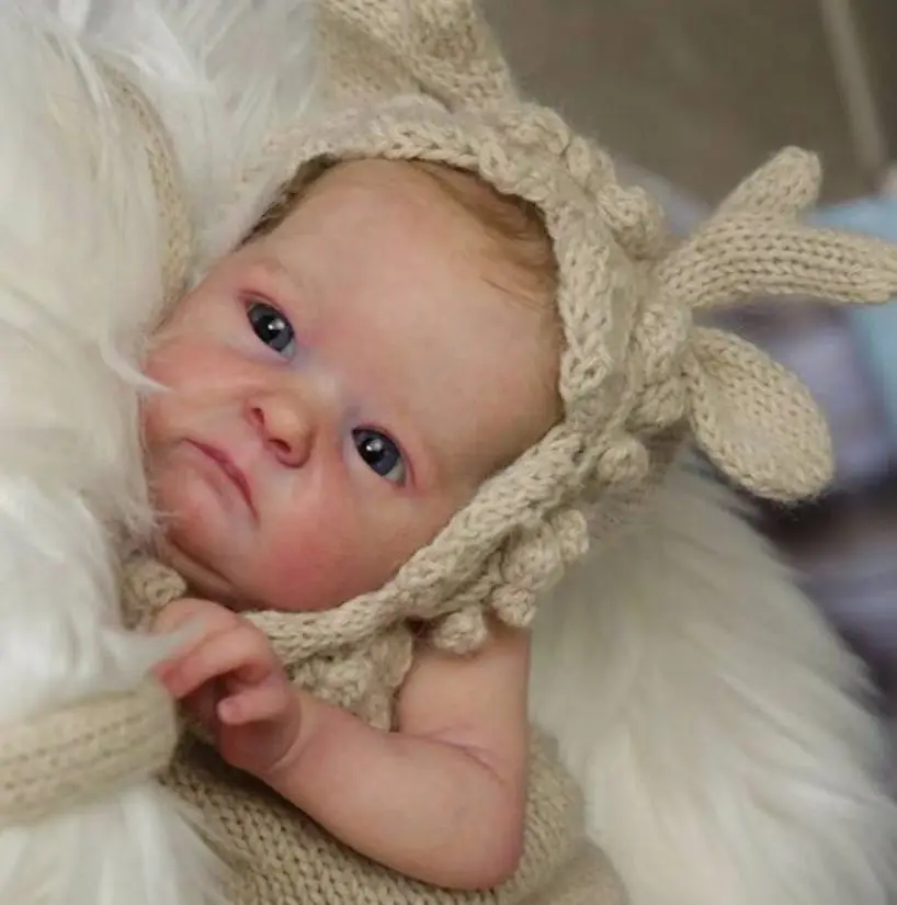 

Reborn Baby Doll 16 Inches Lifelike Newborn Baby Tink Vinyl Unpainted Unfinished Doll Parts DIY Blank Doll Kit