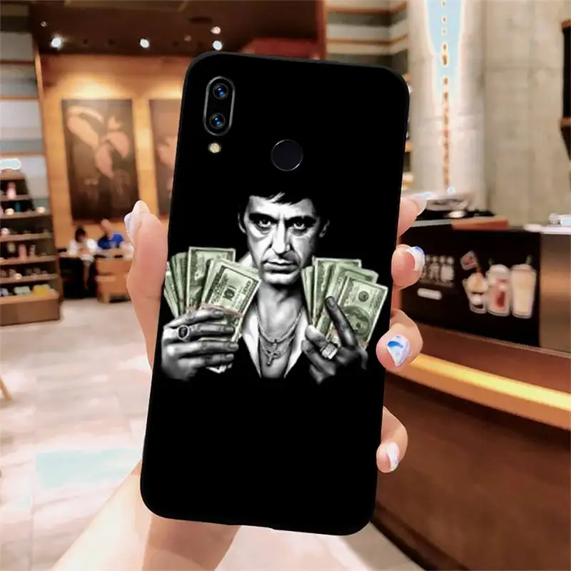 

EWAU Scarface Tony Montana Phone Case For Xiaomi Redmi note 7 8 9 t k30 max3 9 s 10 pro lite