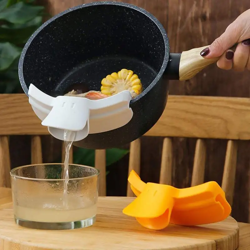 Creative Anti-Spill TPR Pouring Soup Spout Funnel Pots Pans Bowls Edge Liquid Pourer Tool Home Kitchen Accessories | Дом и сад