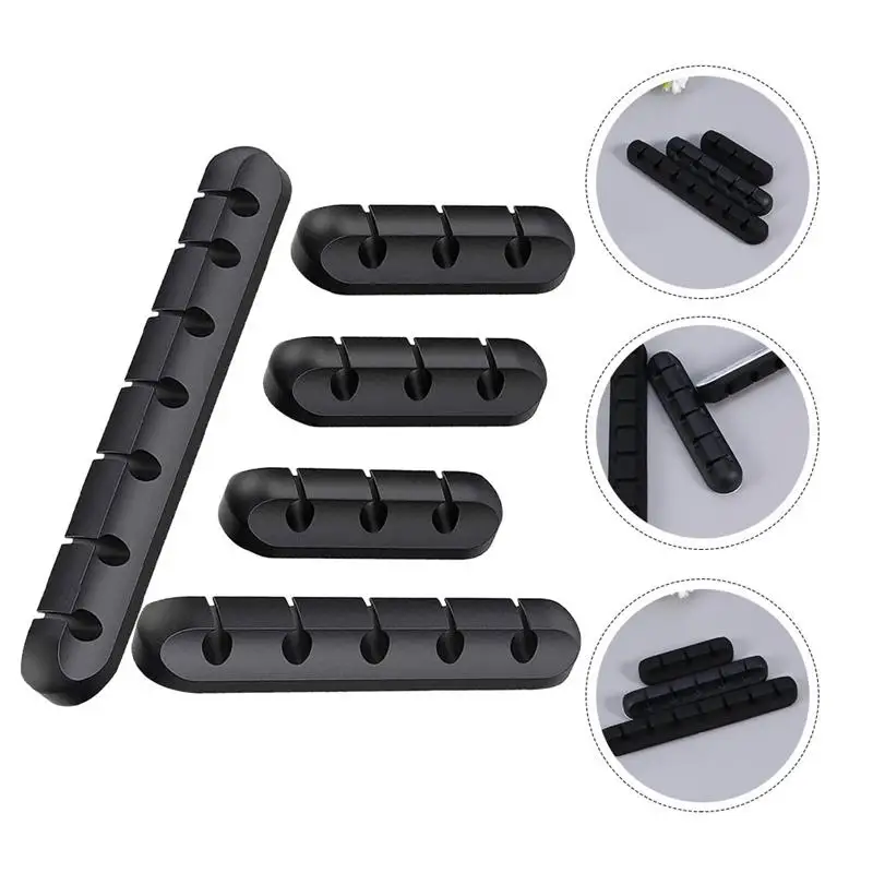 

5pcs Multi-functional Self Adhesive Cord Holders Cord Organizers for Home Office