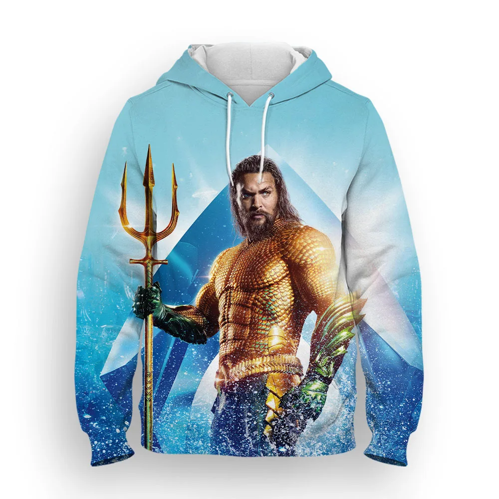 

Aquaman Japan Harajuku Children's Clothes Hoodies Kids Sweatshirts Hoody Cartoon Tops Boys/Girls Pullover Hoodie Printed 3D Mens