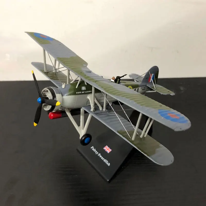 AMER 1/72 масштаб Британия меч рыба Торпедо бомбардировщик литой металл военный самолет модель игрушки для коллекции, подарок, дети
