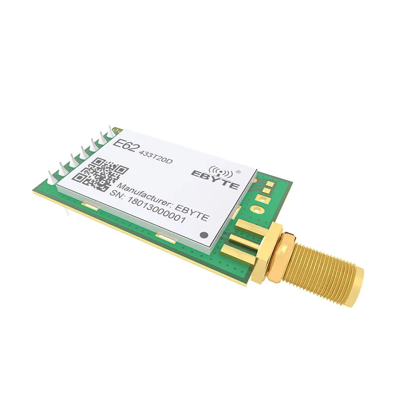 Full Duplex RF Module UART 433MHz 20dBm SMA-K Antenna DIP E62-433T20D Wireless Transceiver Transmitter Receiver high reliability