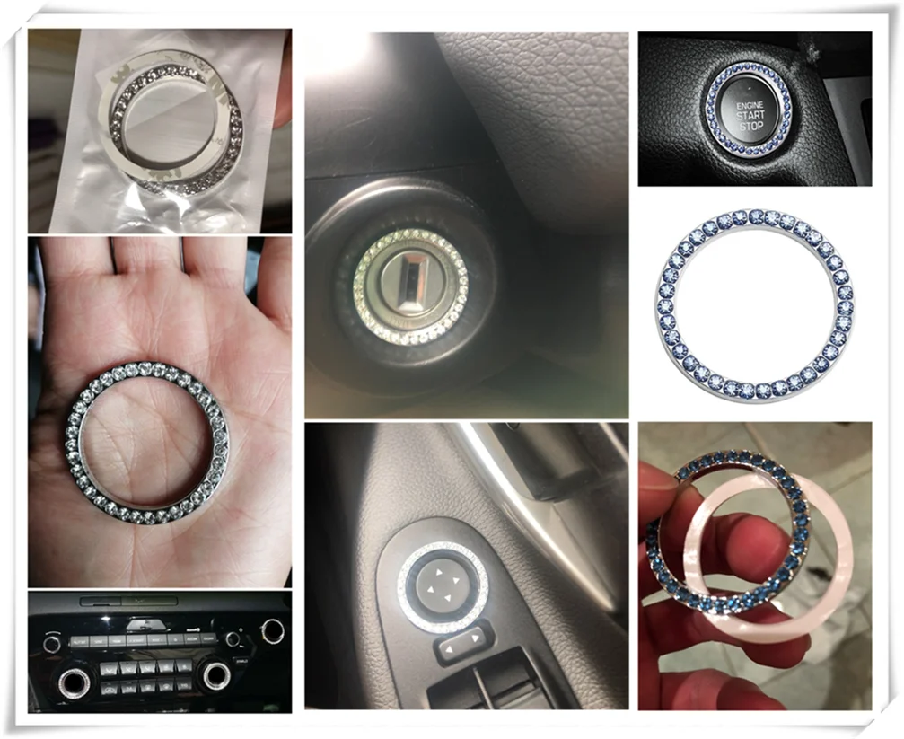 Автозапчасти декоративные наклейки с кольцом и кристаллами для Ford taureus Mondeo Galaxy