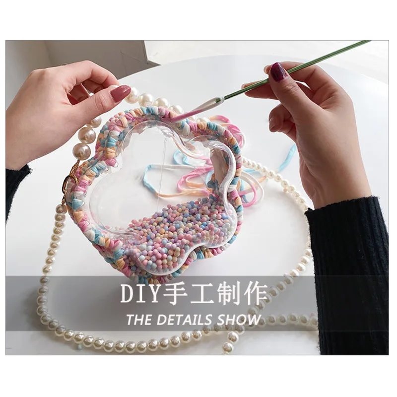 1 шт. акриловый ручной работы DIY цветочный узор Космический Чехол тканый материал