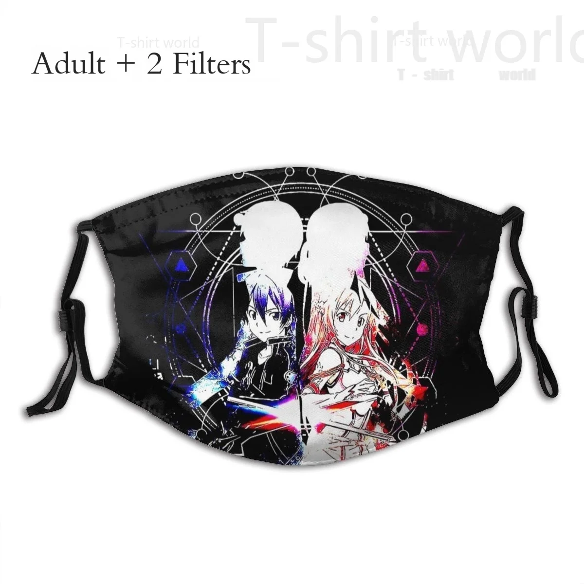 

Защитная маска из аниме Kirito, Забавный тканевый респиратор с фильтрами для творчества и искусства меча, можно стирать онлайн