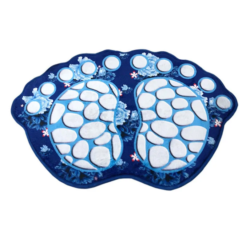 

3D Print Bath Mats Feet Pattern Bathroom Mat Bedroom Floor Entrance Doormats Non-slip Washable Area Rug 40x60cm Soft tapis