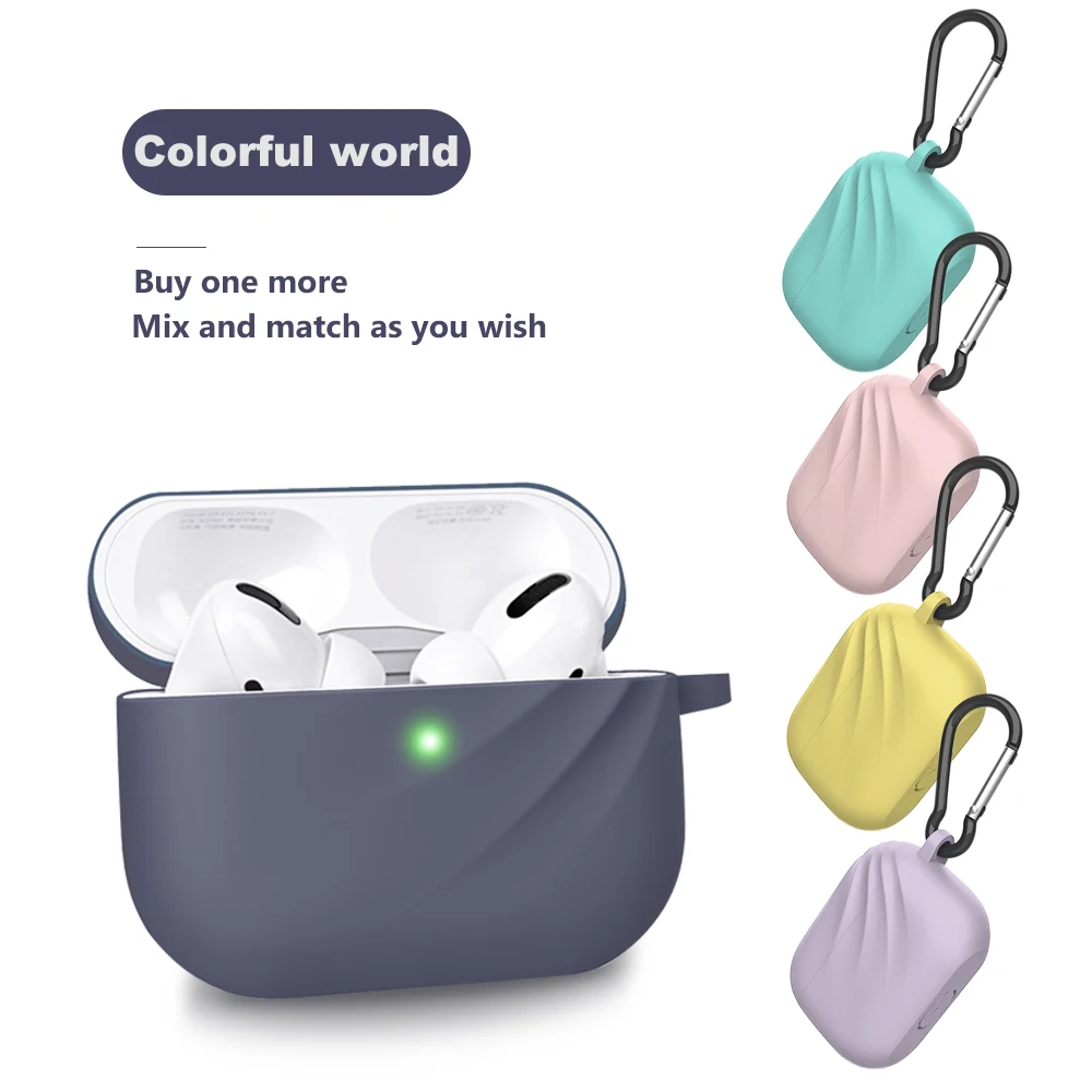 Чехол для Airpods Pro силиконовый защитный чехол саржевый беспроводной Bluetooth-чехол