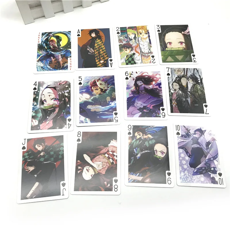 Карточки для Покера из аниме рассекающий демонов Kimetsu no Yaiba колода с персонажами