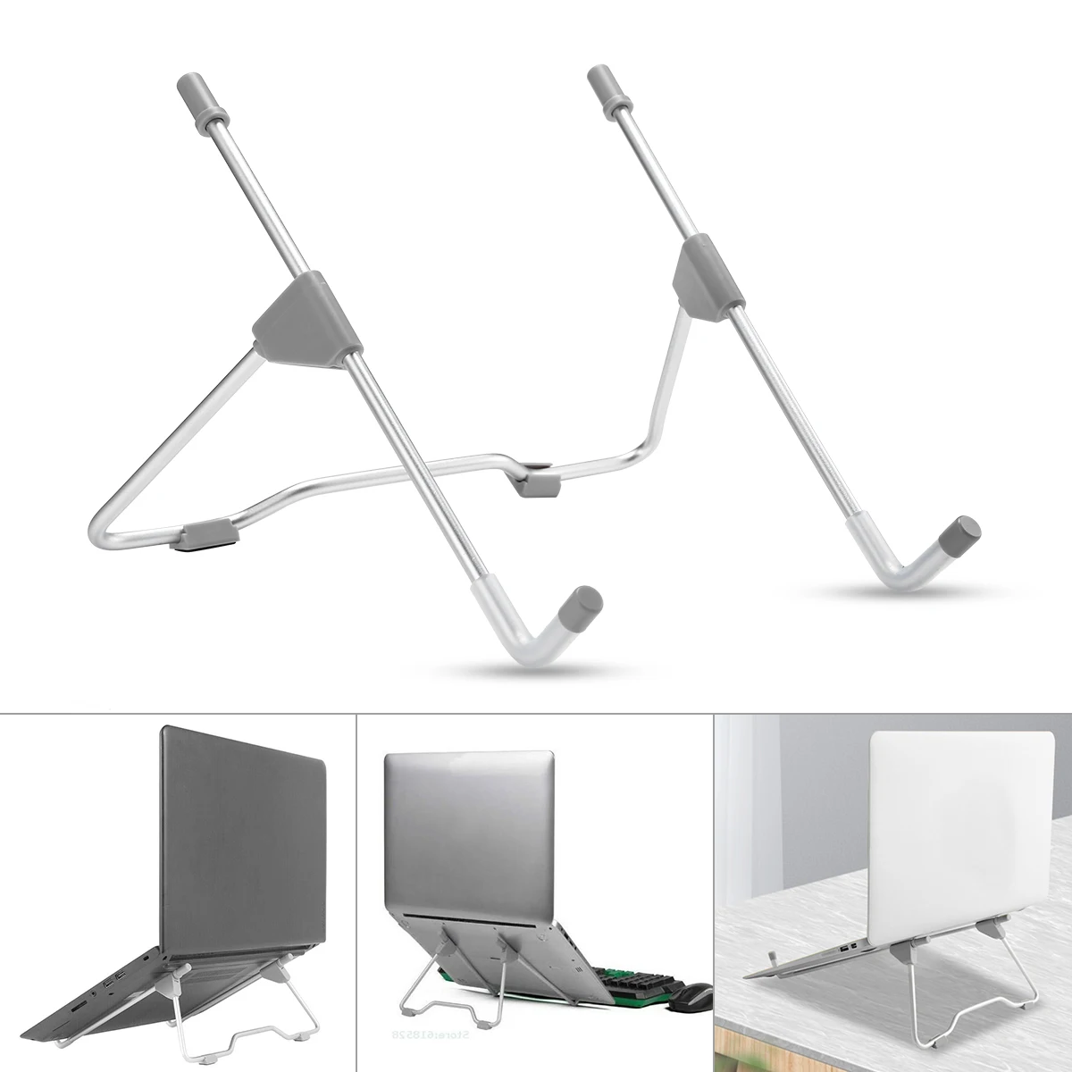 

Foldable Tablet Holder For 10-17 Inch Laptop Stand For MacBook Pro/Air Chromebook Samsung Acer HP Dell iPad Holder Non-slip