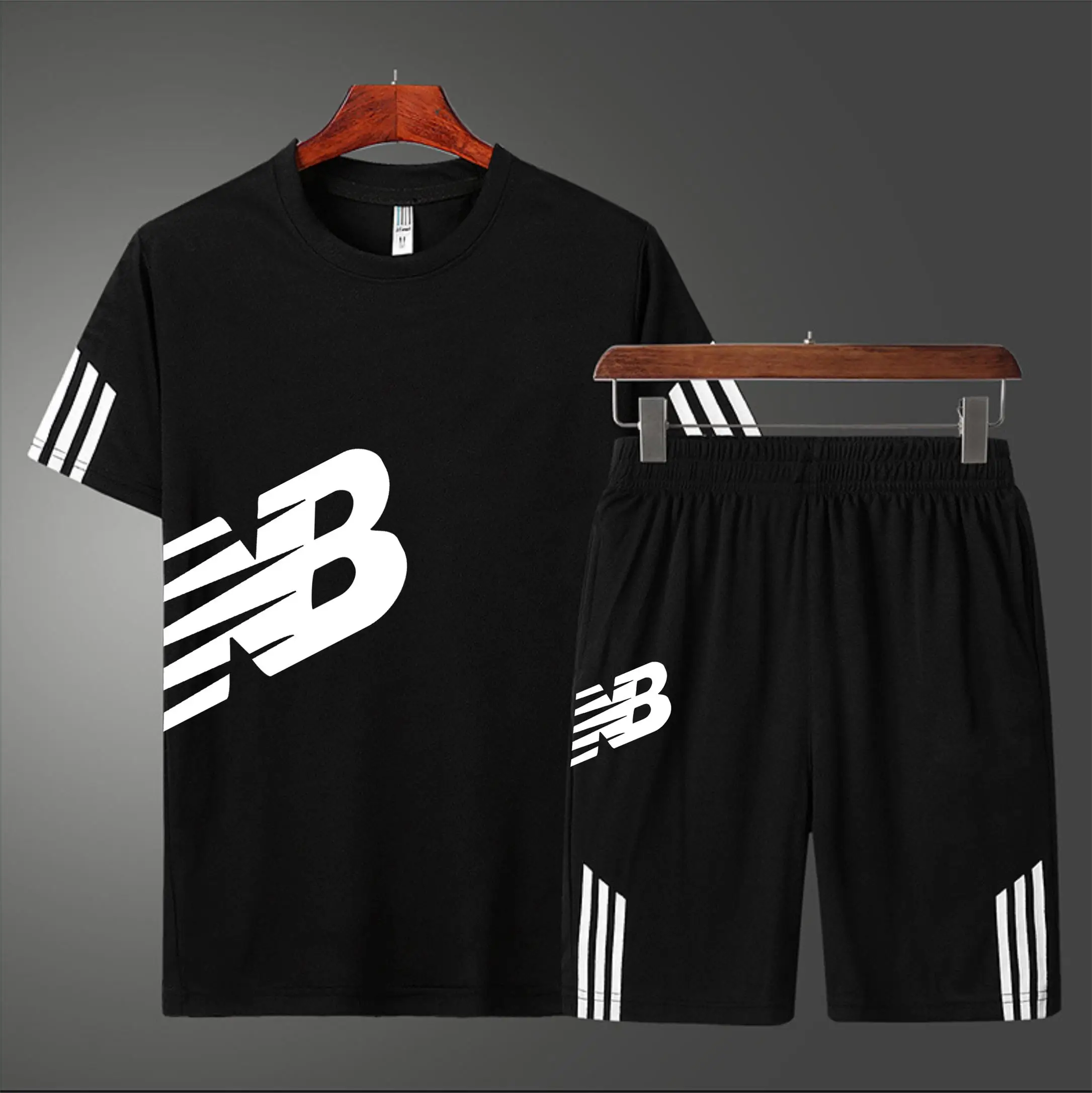 Футболка мужская сетчатая для бега и баскетбола комплект из 2 предметов