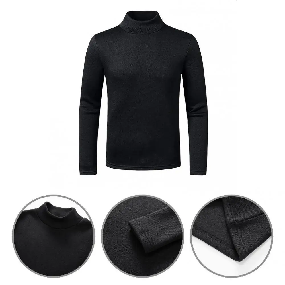 

Great Base Shirt Great Stitching Slim Men Top Leisure Winter Base Shirt for Daily Wear Men Shirt