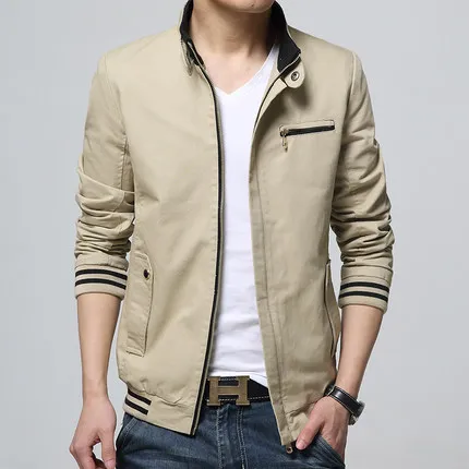 

Autumn Spring Jacket Men 2020 Hot Sale Casual Thin Mens Jackets And Coats Stand Collar Jacket Plus Size M-4XL
