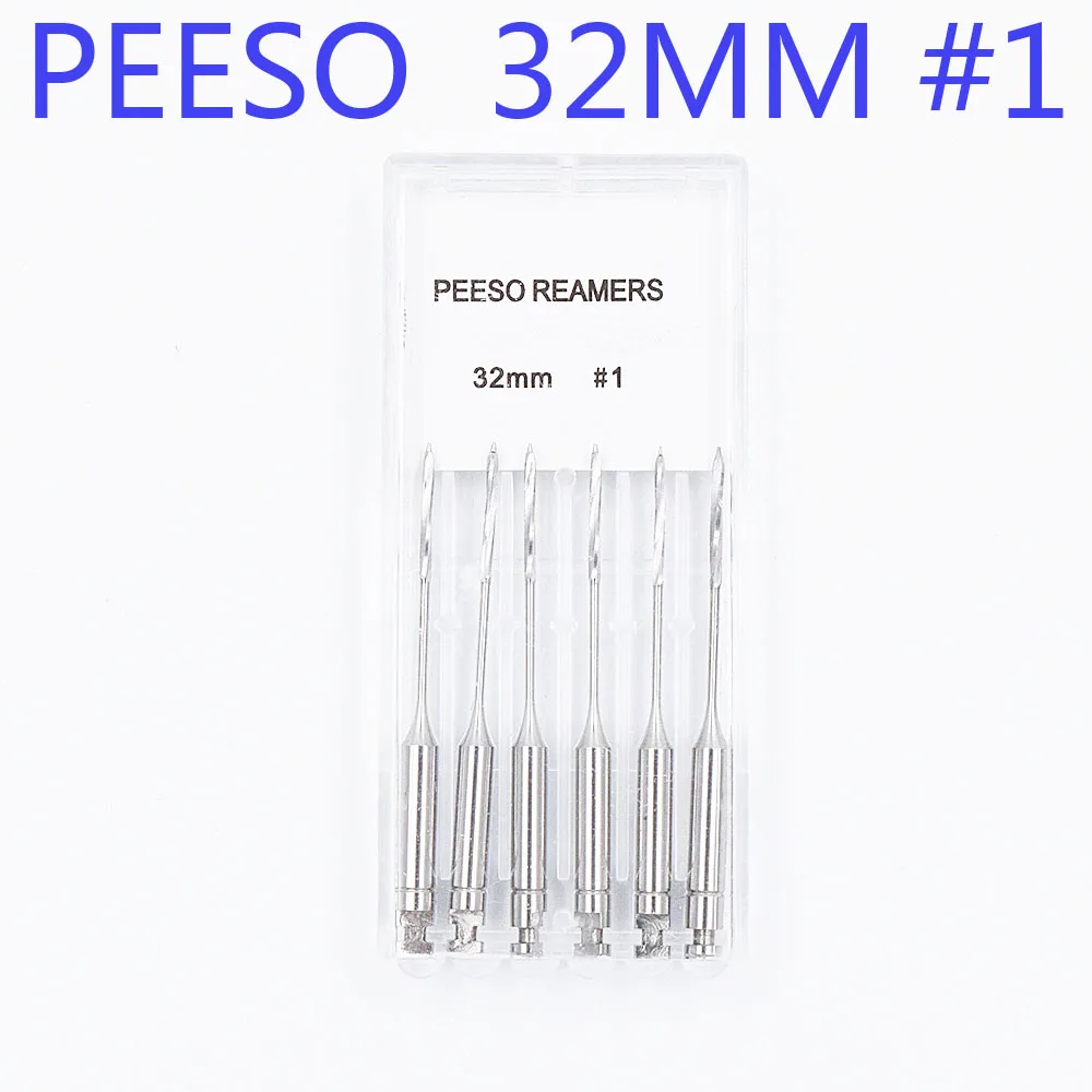 1 коробка зубные эндодонтические файлы развертки дрель боры Peeso фрезы эндо