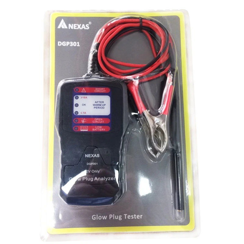 

NEXAS DGP301 Diesel Glow Plug Tester provides fault detection car tool
