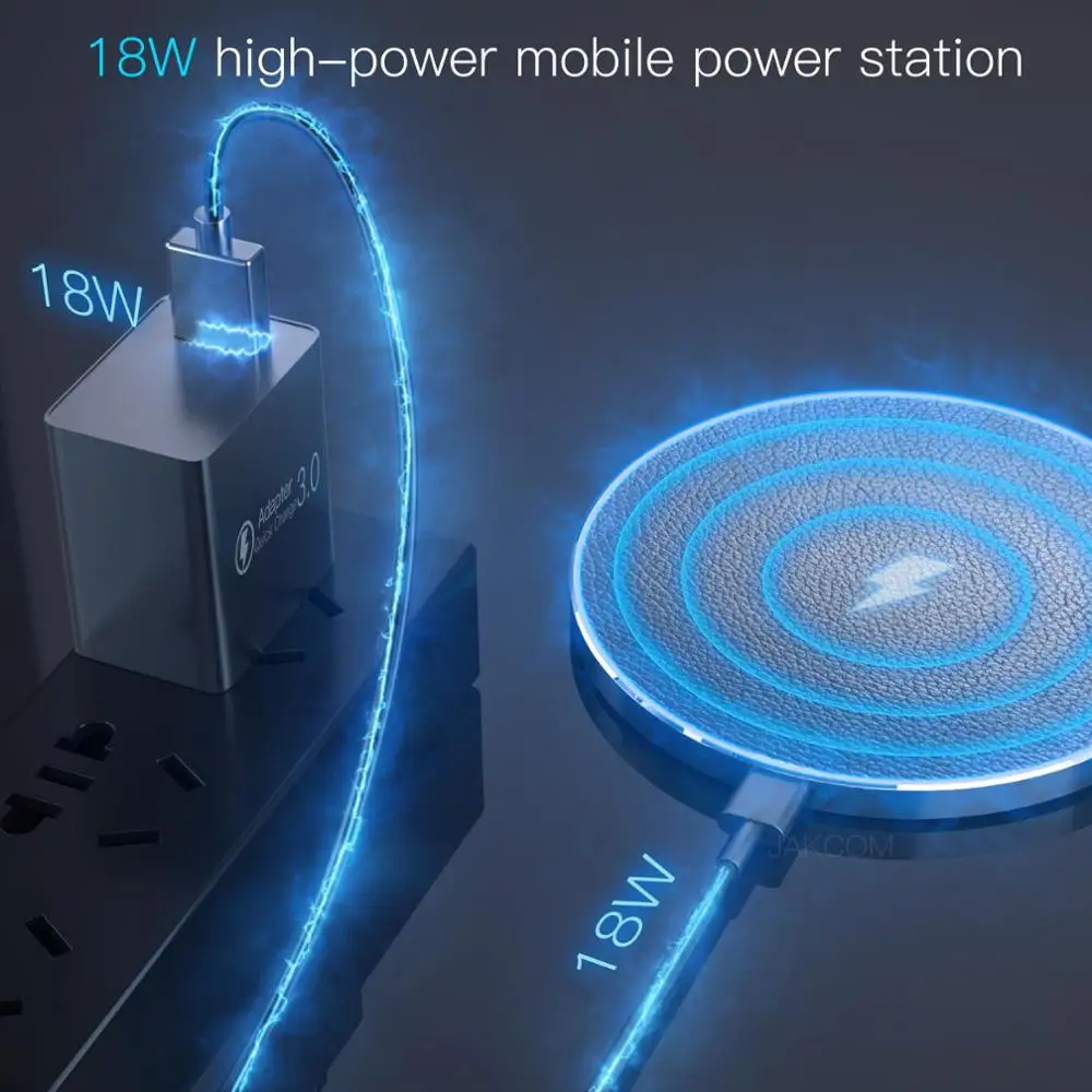 

JAKCOM TWC True Wireless Quick Charger Super value than wireless chargers s10 usb led 12 pro max cargador power