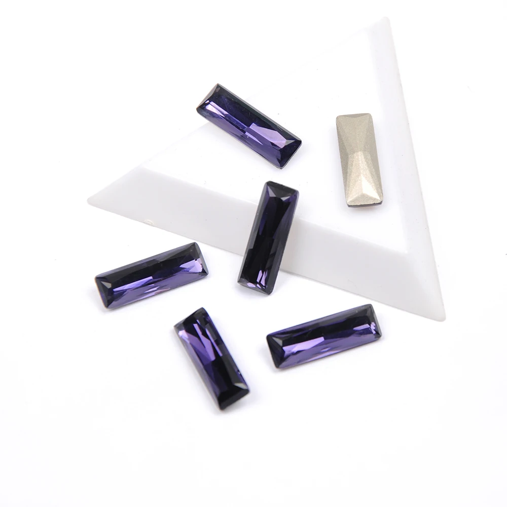 Стразы фиолетовые серебристые золотистые стеклянные хрустальные ювелирные