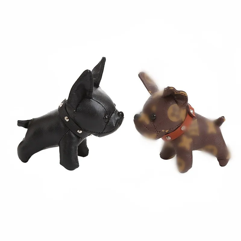 Из искусственной кожи брелок с бульдогом милые животные собака талисман сумка