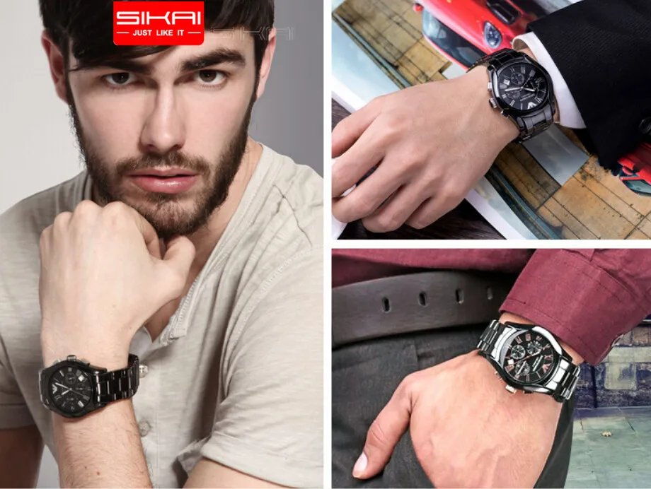 SIKAI для Emporio Armani AR1410/AR1400 Роскошный деловой стиль мужчин кривая застежка бабочка