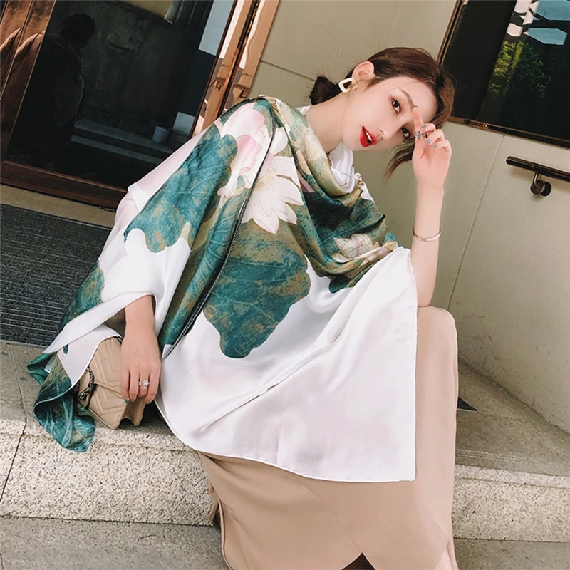 

Imixlot Элегантный Модный мягкий гладкий шарф из полиэстера для женщин и девушек большая шаль с принтом для вечерние ринки свадьбы темперамент...