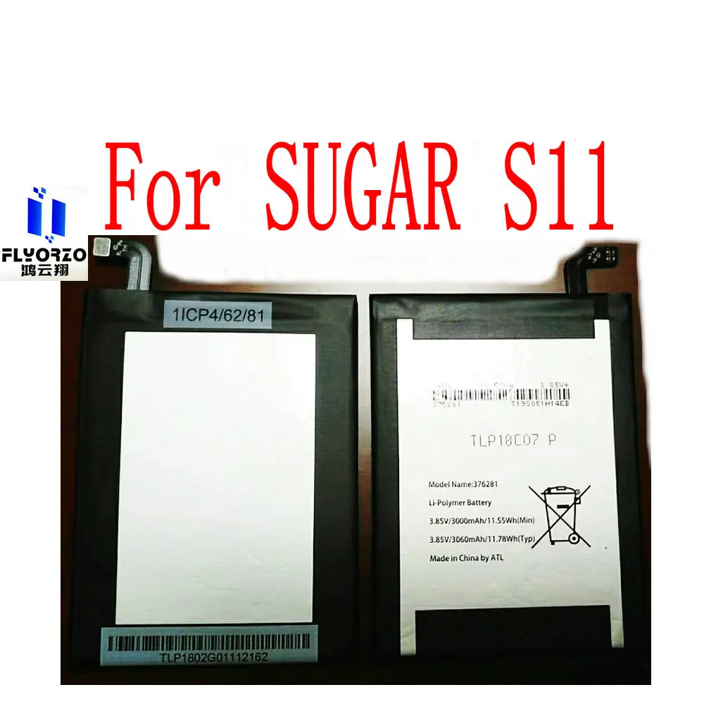 

100% Brand new high quality 3060mAh TLP18C14P 376281 Battery For SUGAR S11 Mobile Phone