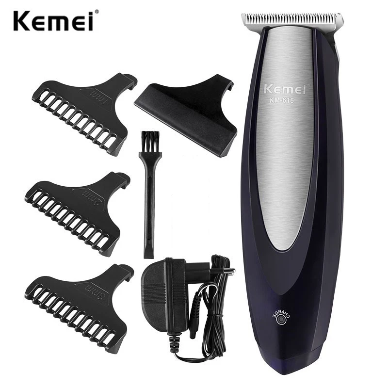 Kemei электрическая машинка для стрижки волос с USB зарядкой триммер мужской бороды