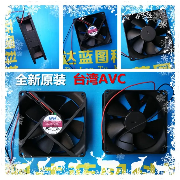 AVC 9225 92*92*25 мм F9025R12UQ 9 см 12 в большой объем воздуха компьютерный корпус охлаждающий вентилятор