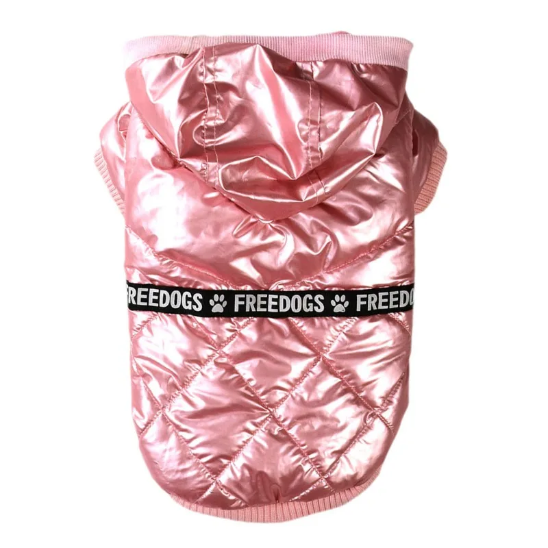 

Теплое зимнее пальто для собак, мягкая флисовая подкладка, ветрозащитная, снегостойкая, мягкая, в призматическую решетку, с капюшоном, куртк...