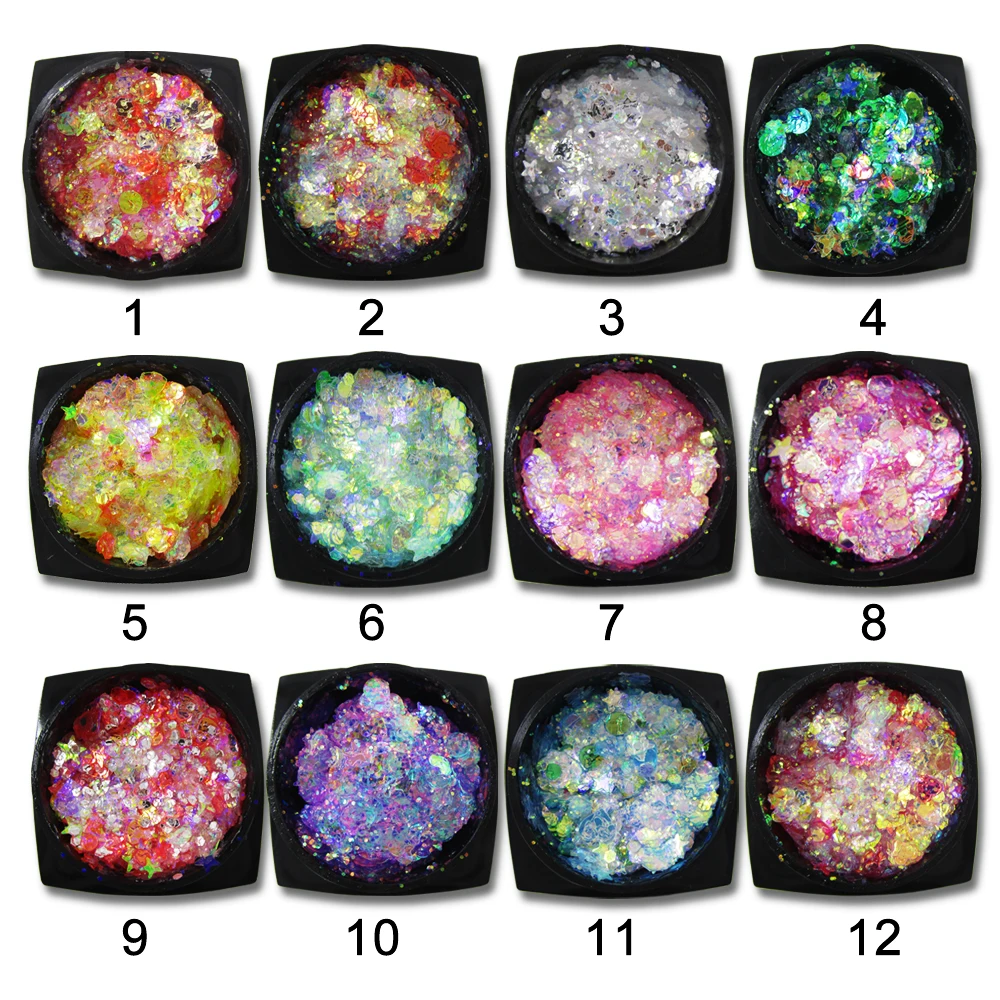 Не сужающийся книзу массивный блеск для тела гель голографическая макияжа лица и