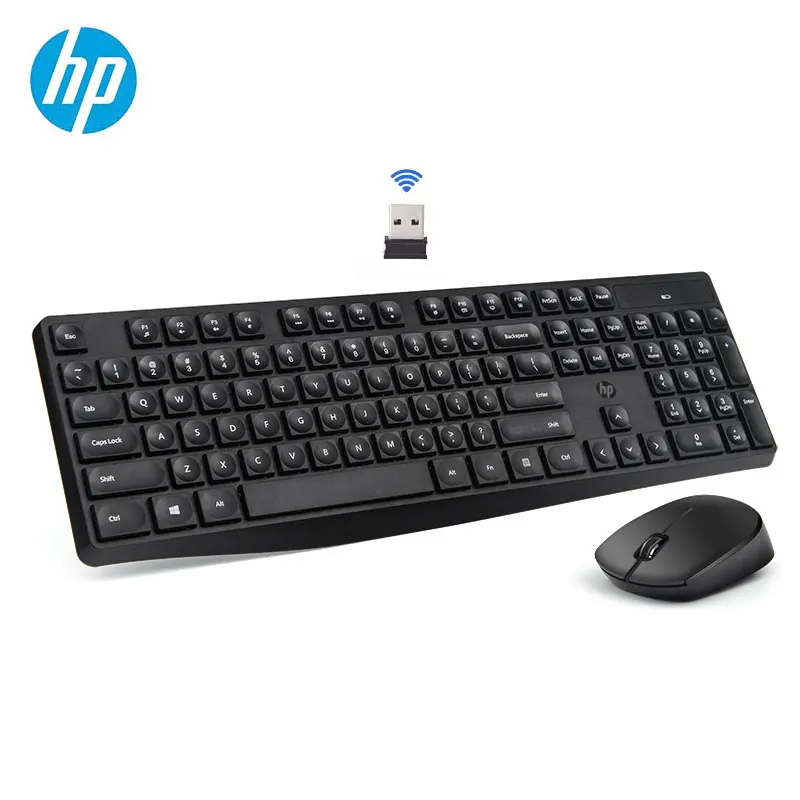 CS10 Black Hp CS10 Беспроводная клавиатура мышь комбо игровая офисная мышь и клавиатура набор черный и белый цвет CK104 ключи для компьютера дропшиппинг - Цвет: CS10 Black
