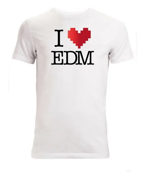 Я люблю Edm Электронная танцевальная музыка лозунг Мужская (Woman'S Available) Футболка