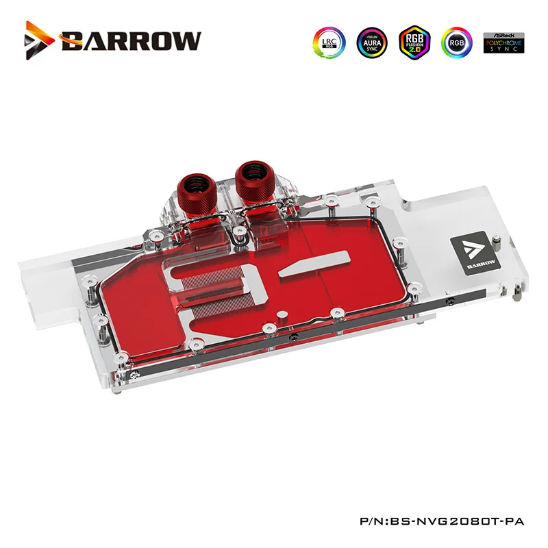 

Водяной блок Barrow GPU для NVIDIA RTX 2080 Ti GPU, Водяной охладитель, совместимый с NVIDIA RTX 2080, устройство водяного охлаждения