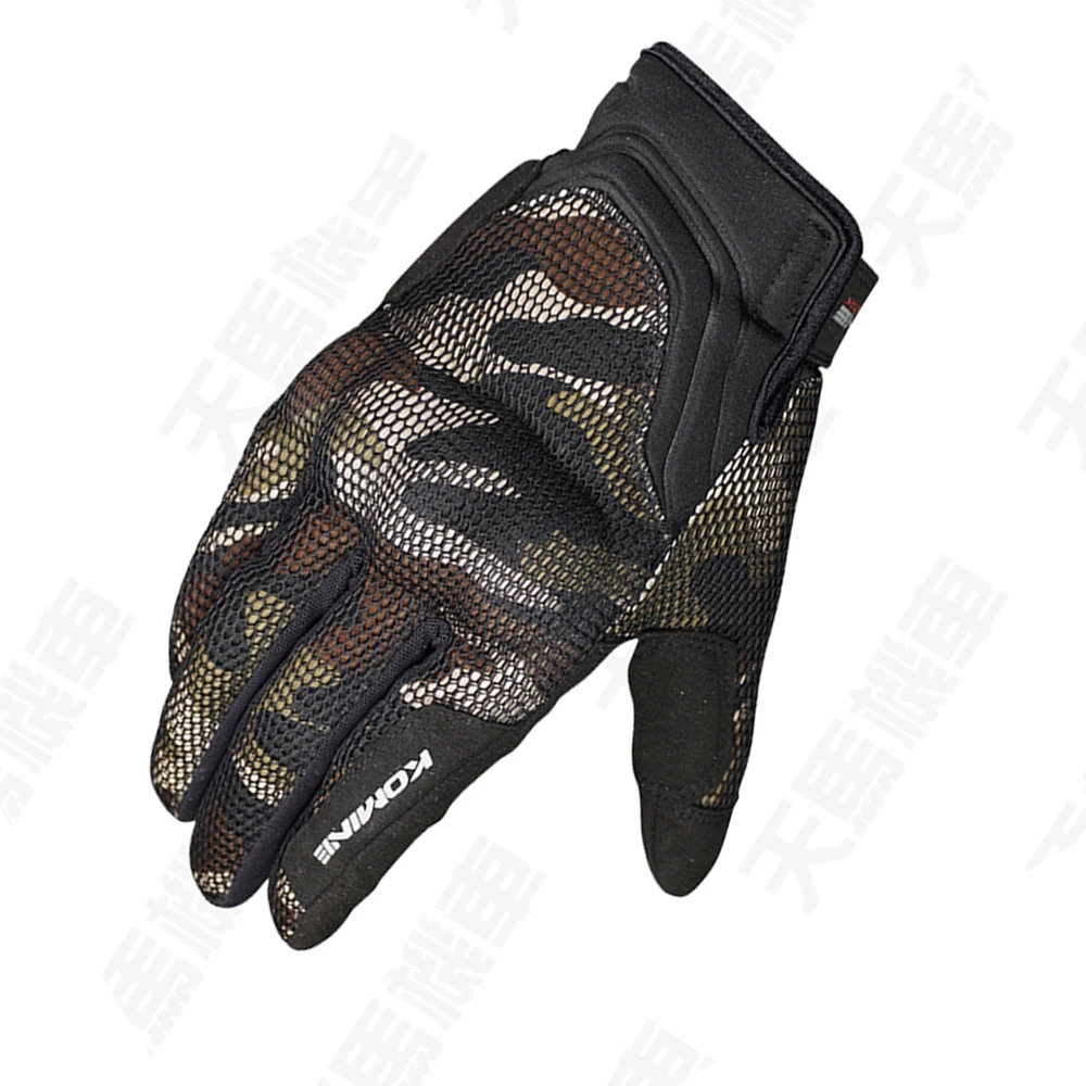 

Komine GK-194 Gloves Motorcycle Touch Screen Phone Guantes Motocross MTB Bike Locomotive Riding Brown Camo Mesh Luvas For Men