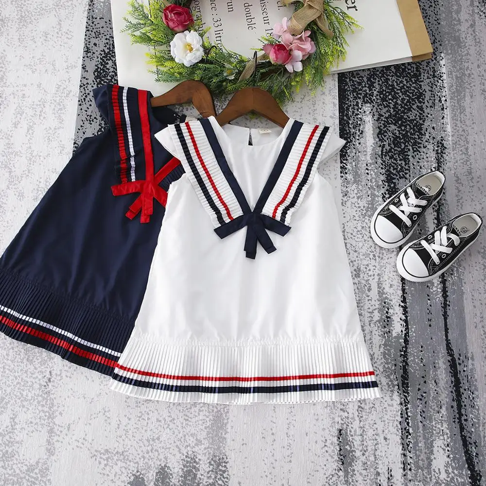 Брендовое платье для девочек новинка 2019 принцессы младенцев с бантом летняя