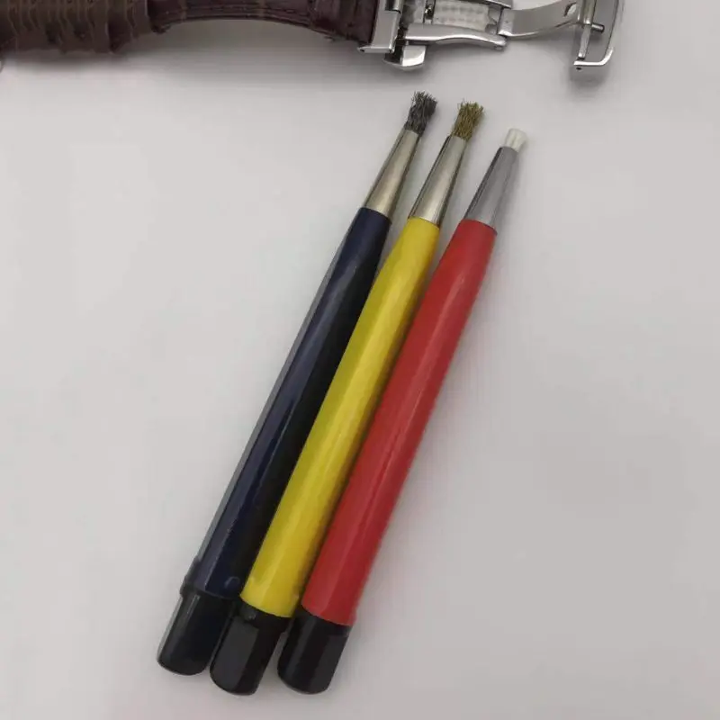 3 шт. Стекловолоконная латунная стальная Щетка для удаления царапин ручка