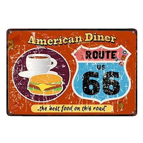 

Retro Coffee Sign Theme 8x12 Inch Metal Tin Sign Vintage Wall Decor Plaque Metal Poster Decorative Coffee Plates Tin Cafe Decora