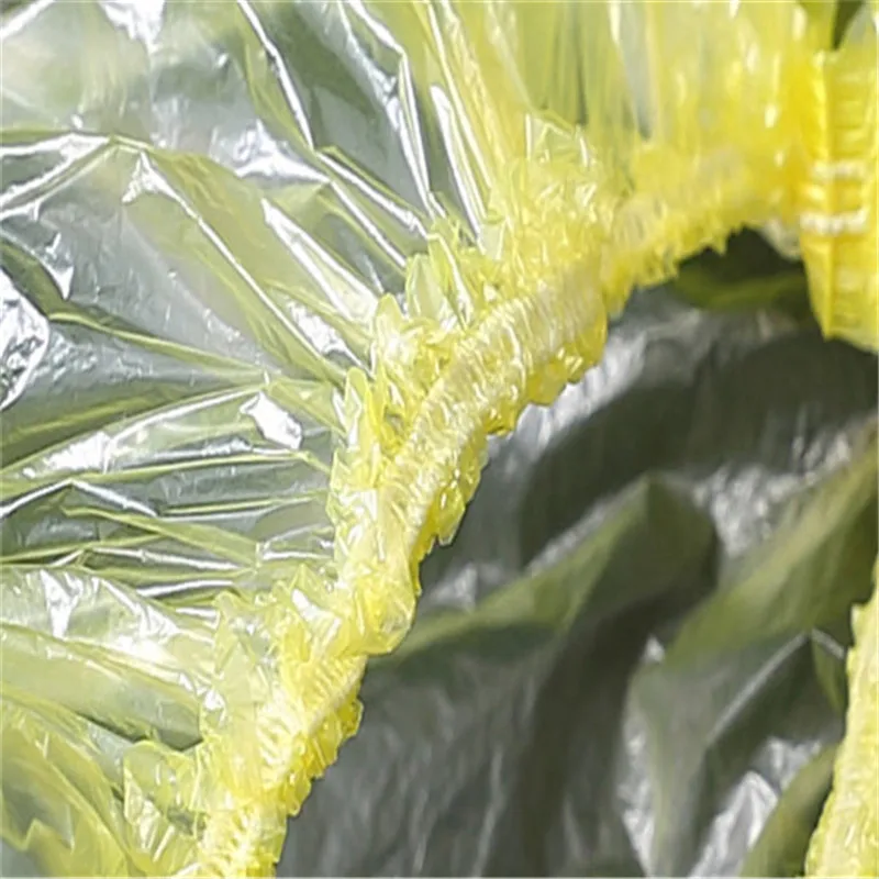 Одноразовые шапки для душа 200 шт./лот купания эластичные отеля прозрачные товары