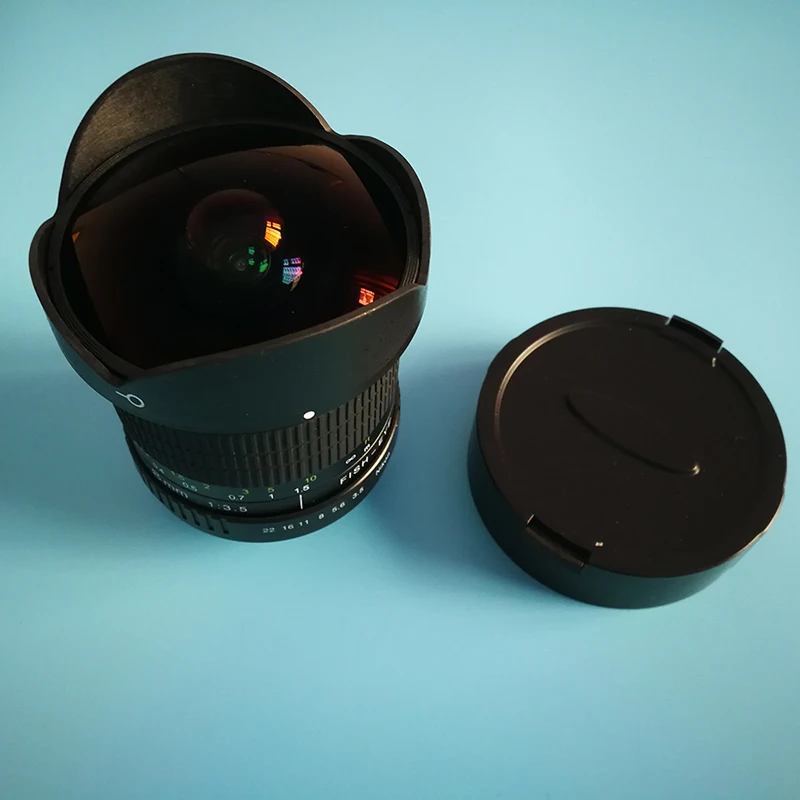 Ультраширокоугольный объектив рыбий глаз для камеры Nikon 8 мм F/3 5 DSLR D3100 D3200 D5200 D5500