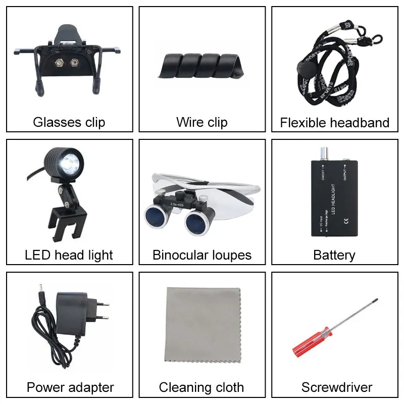 Лупа медицинская 3 5x со светодиодный Ной подсветкой с литиевым аккумулятором |