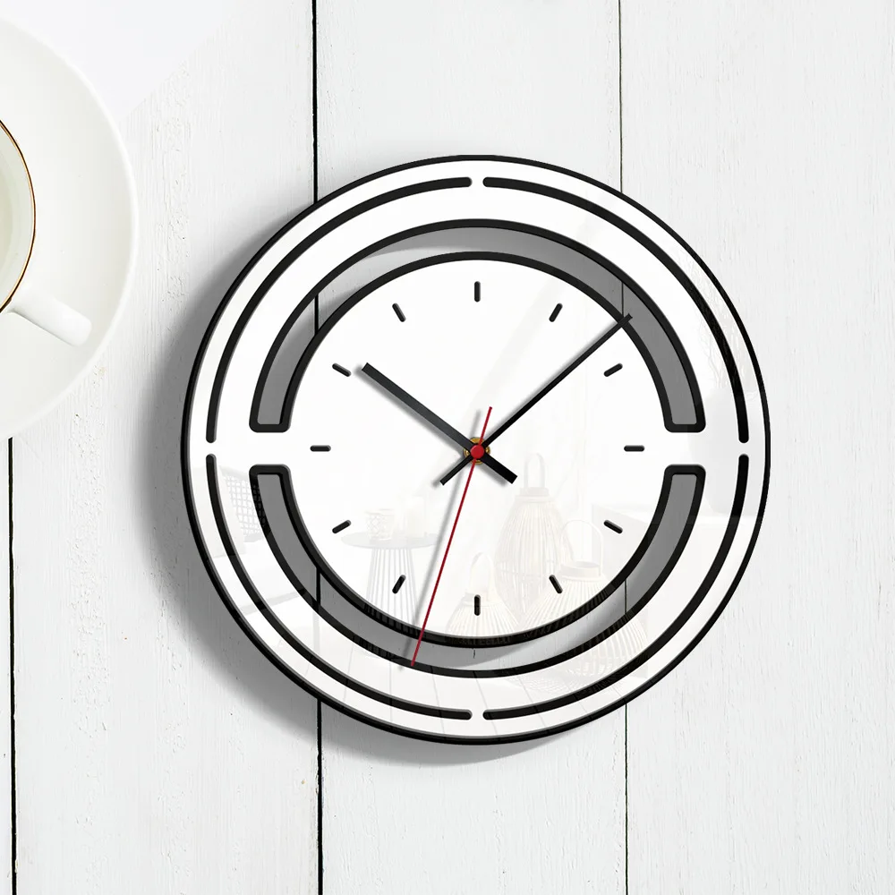 Скандинавские креативные модные цифровые простые настенные часы современный