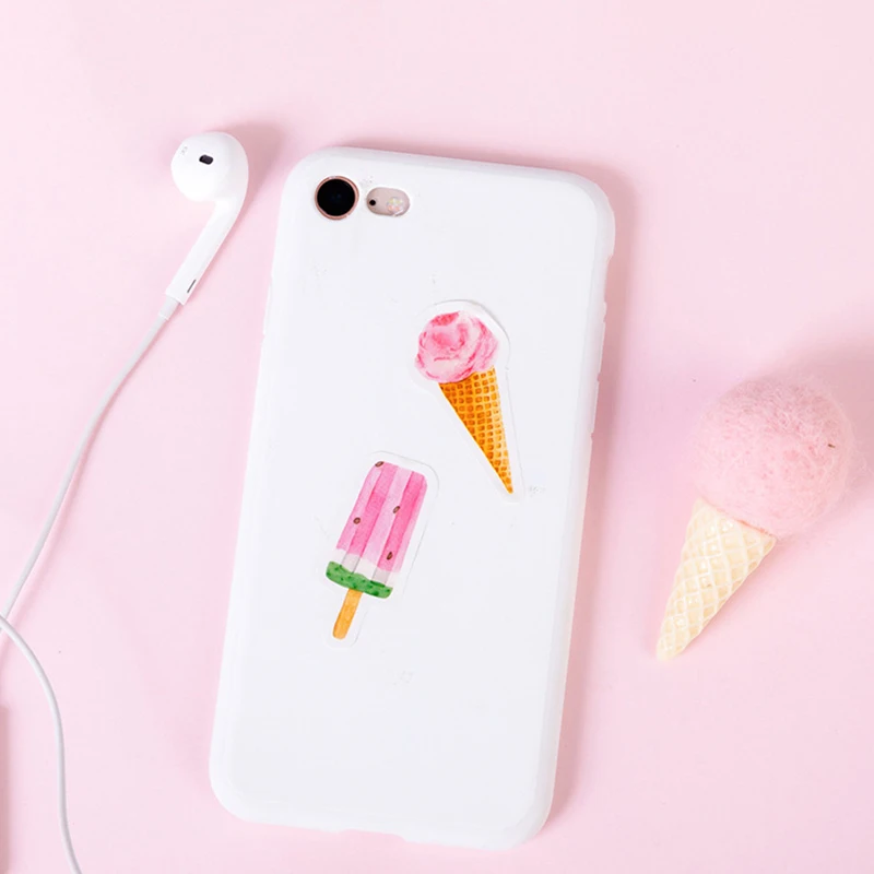 46 шт. наклейки серии мороженого s для ежедневного скрапбукинга бумажные девочек